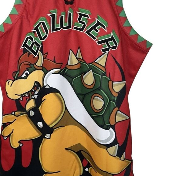 Bowser Castle Super Mario Headgear Jersey(Size Medium) - Picture 6 of 11